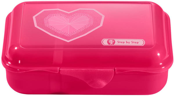 Step by Step Lunchbox Glitter Heart pink 0,9l