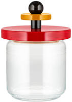 Alessi ES16/75, Alessi - Twergi Vorratsdose, 0.75 l, rot Glas; Linde, 30 Tage