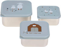 L&Auml;SSIG Lunchbox "Tiny Farmer, Blue"