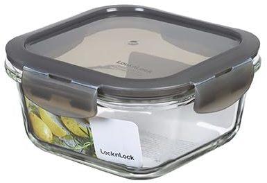Lock&Lock Boroseal Frischhaltebox quadratisch grau 500 ml