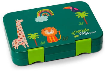 Schmatzfatz Junior Lunchbox Bento Box jungle dark green