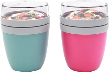 Rosti Mepal Lunch Pot Ellipse 2-teilig Nordic Green/Pink