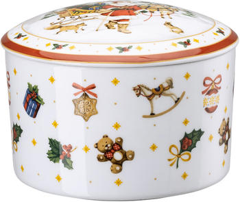 Hutschenreuther Happy Christmas Dose groß rot (17 cm)