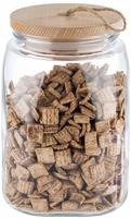 APS Vorratsglas "Woody" vielseitig einsetzbar f&uuml;r Kekse, Zucker, Mehl, M&uuml;sli usw.