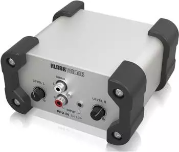 Klark Teknik DI 10P passive DI-Box, Stereo/Mono, Midas-Transformator (000-CN400-00010)