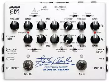 EBS Stanley Clarke Signature Akustik-Preamp Pedal (EBS-SCSP)