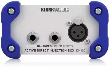 Klark Teknik DN100 V2 aktive DI-Box mit erweitertem Dynamikbereich (000-E3F00-00010)
