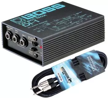 Boss DI-1 aktive DI-Box mit Klinkenkabel 3m (DI-1)
