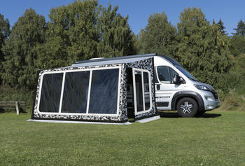 Wigo Camou Kastenwagen Vorzelt (Sonderedition), Alugestänge,360x260cm