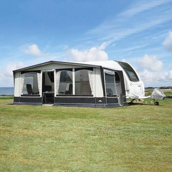 DWT DWT Wohnwagen-Vorzelt JUBILEE 40 Gr. 12 Umlaufmaß 881-910 cm Tiefe 240 cm Travel-Paket Alu-Gestänge