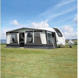 DWT DWT Wohnwagen-Vorzelt JUBILEE 40 Gr. 11 Umlaufmaß 851-880 cm Tiefe 240 cm Travel-Paket Alu-Gestänge