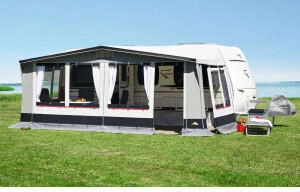 DWT DWT Paradies III 280 850 Saisonvorzelt blau, grau, weiß, rot 280 cm 821 - 850 cm
