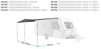 Westfield Sonnendach Canopy Shady Pro grau 305 x 220 cm (12022235305000)