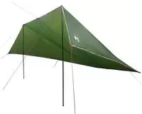 vidaXL Fahrzeugmarkise Gr&uuml;n 500 x 515 x 215 cm Polyester und Stahl