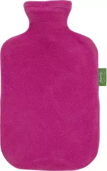 Fashy W&auml;rmflasche mit Fleecebezug 2l Magenta (67405-45)