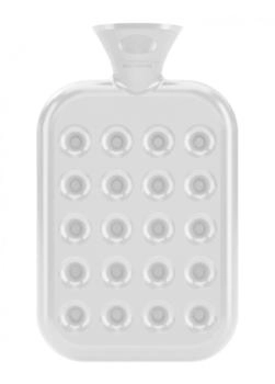 Fashy Wärmflasche Wärmekissen Waben 1,2l Transparent (6424-13)
