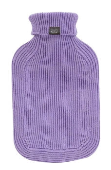 Fashy Wärmflasche mit Rollkragen Strickbezug 2l Flieder Lila (67429-53)