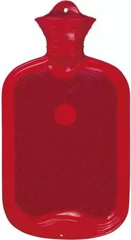S&auml;nger W&auml;rmflasche Lamellen Gummi rot 2L (13604)