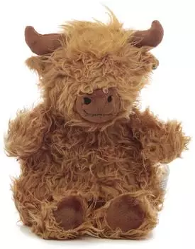 Puckator Highland Coo Kuh Mikrowellen-Plüsch-Wärmekissen, Weizen & Lavendel (WARM70)