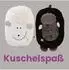 Hugo Frosch Öko-Wärmflasche 0,8L Kinder, Flauschbezug Lamm schwarz/weiß