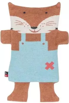 David Fussenegger Körnerkissen 'Fuchs' Dinkelspelz 16x29cm terracotta