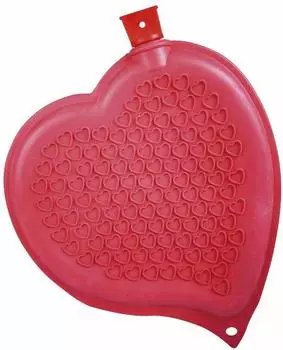 Sänger Wärmflasche Herzform 1,65L, rot, weichmacherfrei