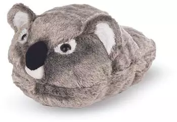 Noxxiez Koala Plüsch-Fußwärmer Hausschuh, Kinder (CH16)