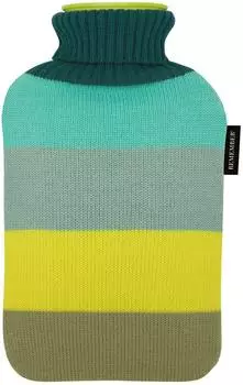 Remember Wärmflasche "Pepe" mit bunten Strickbezug