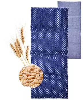IEA Medical Körnerkissen 50×20cm, Weizenkörner, Mikrowelle, 100% Baumwollbezug
