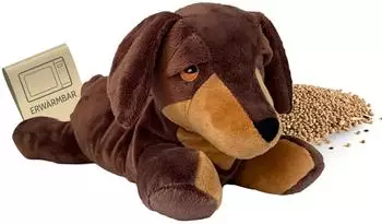 Habibi Plush Classic Wärmetier Dackel mit Hirsefüllung (2045)
