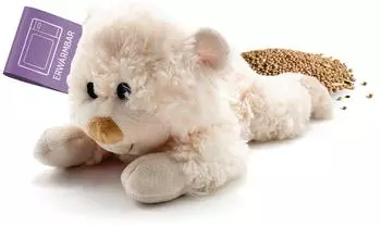 Habibi Plush Classic W&auml;rmetier B&auml;r liegend, creme (1628)