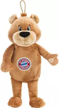 NICI Wärmflasche FC BAYERN MÜNCHEN Berni 300 ml 35 cm 2in1 - Kuscheltier & Wärmflasche in einem
