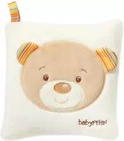 Fehn W&auml;rmekissen Teddy, 16 x 16 cm, mit Kirschkernen, mit waschbarem Pl&uuml;schbezug,