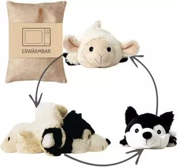 Habibi Plush Classic 1863 Magic Wärmetier Wendetier Wolf/Schaf (part_B088QHP188)