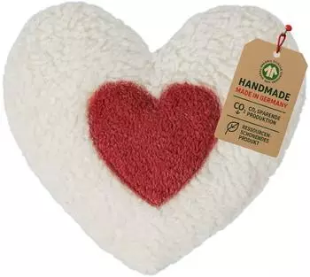 Efie Wärmekissen Herz rot Dinkelkorn kbA (organic) Made in Germany