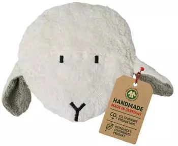 Efie Kirschkern-Wärmekissen Schäfchen grau kbA 100 % Made in Germany