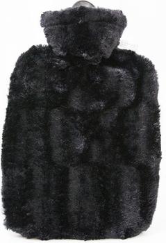 Hugo Frosch W&auml;rmflasche Klassik Tierfelloptik (1,8 L) schwarz
