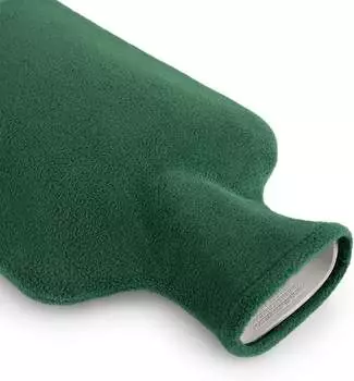Blumtal W&auml;rmflasche mit Bezug aus Polar Fleece - gr&uuml;n