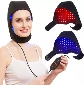 JOBYNA Rot-Infrarot-Blaulicht-Therapiemütze (JB-HW-M19-RED-EU)