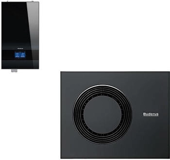 Buderus Logaplus WLW186i-12 AR 12 E mit integriertem Heizstab, schwarz (7739624145)