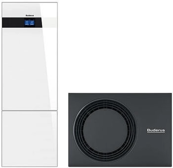 Buderus Logaplus WLW186i-5 AR T180 mit integriertem Warmwasserspeicher 180l, wei&szlig; (7739624126)