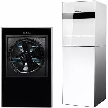 Buderus Logatherm WLW196i-14 IR T190 mit integriertem Warmwasserspeicher 190l weiß (7739612817)
