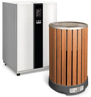 Remko Artstyle W&auml;rmepumpe Holzoptik Designline Camura Hts 90 1-8 Kw Paket