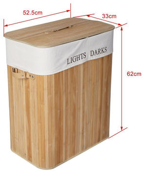 Wiltec Bambus Wäschebox 105L natur (61832)