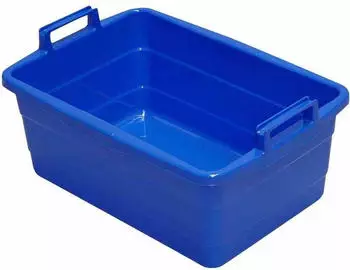 Lockweiler Wanne eckig 62 cm/45 l blau L30061