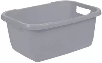 keeeper W&auml;schekorb Aenna, grau, mit 2 Griffen, aus Kunststoff, 55x40x23 cm, 32 Liter
