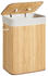 Songmics Wäschekorb LCB10Y, natur, mit Deckel, aus Bambus, faltbar, 40x60x30 cm, 72 Liter