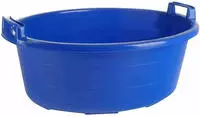 Wanne Oval 55 Cm/27 L Blau Hochstehende Griffe