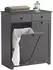 SoBuy Wäscheschrank mit 2 Wäschesäcken 78x91x38cm dunkelgrau