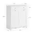 SoBuy Wäscheschrank 78x90x38cm weiß (BZR33)